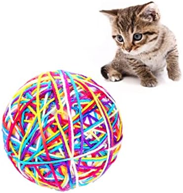 Balacoo 3pcs Cat Ball Interactive Catch Pet Play Color Exrecise Balls- Kittens Indoor Ing Kitten
