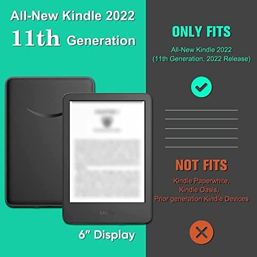 Caso Kindle para Kindle 11ª geração 2022 Lançamento, Soda Girlprint Slim Case de proteção à prova