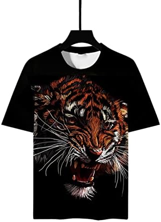 Camisetas de tigre masculino masculas camisetas de impressão 3d camisetas gráficas