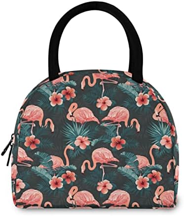 Alaza flamingo e flores tropicais lanchone