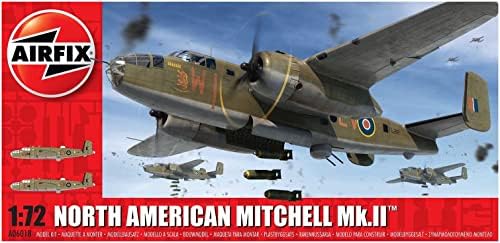 Airfix norte -americano Mitchell Mk II 1:72 WWII Aeronave Militar Milled Model Model Kit A06018