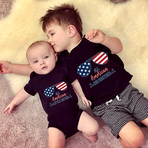 Guyuemus American Big Brother Brother Brother Camisetas Combinando Roupas Big Bro Little Bro Tshirts