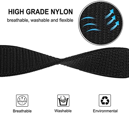 Davno tricotado Nylon Watchband para Garmin enduro fenix 7x 7 5x 3 3hr Descent mk1 fenix 6 5 935