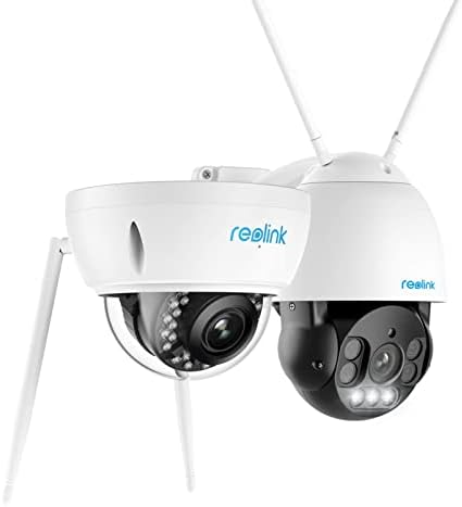 Reolink 5MP Câmera de segurança ao ar livre, câmera PTZ Spotlight com pacote de rastreamento automático
