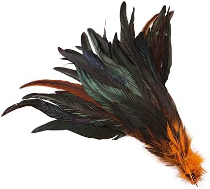 Zamihalaa - Natural 100pcs/lot galo coque cauda de cauda de 10 a 14 polegadas Fedas decorativas para artesanato