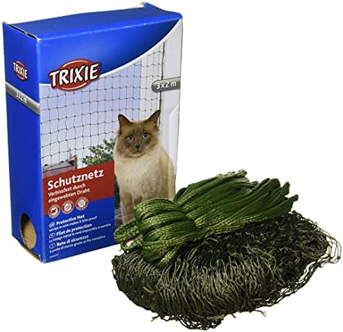 Trixie Protective Net tecida em arame, 3 x 2 m, verde oliva