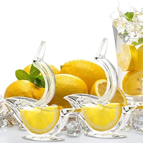 Espremedor de limão manual, espremedor de fatia de limão manual de acrílico, espremedor de frutas