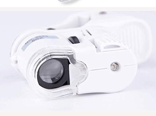 Huangxing - Mini Lips de clipe de telefone 60x Optics HD Lens de vidro Jóias Microscópio de vidro de identificação