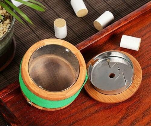 Ferramenta portátil da caixa de moxabusção bambu moxa roll roll roll moxabustion jar ferramenta ferramenta
