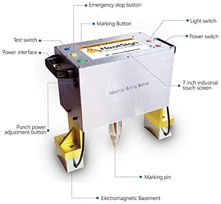 Máquina de marcação de gravação de design de aquecimento-HS-PE01 portátil portátil portátil Máquina de