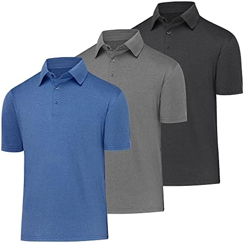 Balennz Golf Polos para homens seco rápido masculino atlético camisa pólo