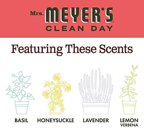 Sra. Meyer's Hand Soap, feito com óleos essenciais, fórmula biodegradável, ruibarbo, 12,5 fl. oz