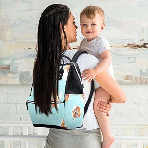Backpack de fraldas de coruja fofa Backpack Baby Nappy Sacos Multi -Função Bolsa de Viagem de Grande Capacidade