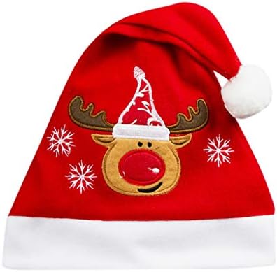 Gaozhen engraçado chapéu de Natal fofo para adultos para unissex santa chapéu de natal boné chapéu de