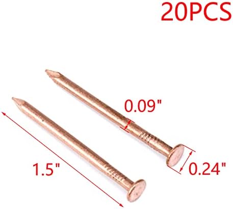 My Mironey Pack 15 Pack 2 polegadas pregos de cobre Solid Copper Unhas Spikes para Slating & Roofing