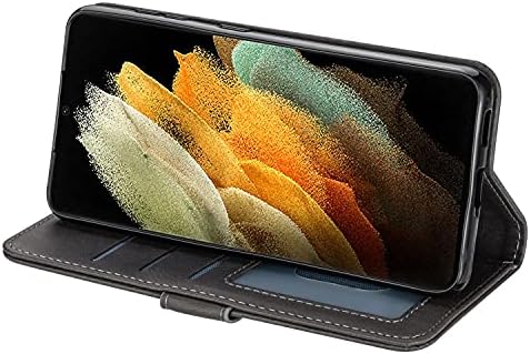 Capa de caixa Pacotes compatíveis com Samsung Galaxy S22 Sleeve de proteção ao estilo de carteira, punho