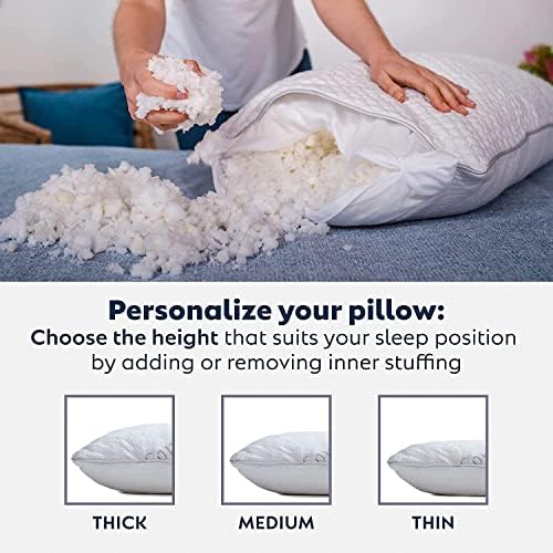Travesseiro corporal de espuma de memória PureCOlfort para adultos - resfriamento e travesseiro de