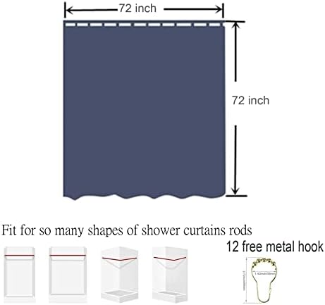 Espalhar cortinas de chuveiro verde escuro de veludo para banheiro, luxuoso 260 GSM Curta de chuveiro de tecido