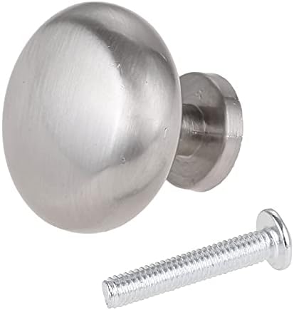 Botão de orifício único mini alça redonda de 28,5 mm Pull p/parafuso Nicha escovada/ouro Banheiro de cozinha de