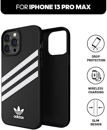 Case Adidas projetada para iPhone 13 Pro Max 6.7, casos testados em queda, bordas elevadas à