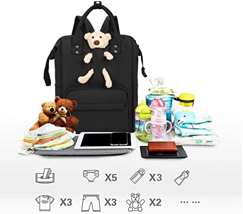 HopeCalyo Backpack Backpack Backpack Multifuncional Maternidade Bolsa de Baby para meninas e meninos Bolsas