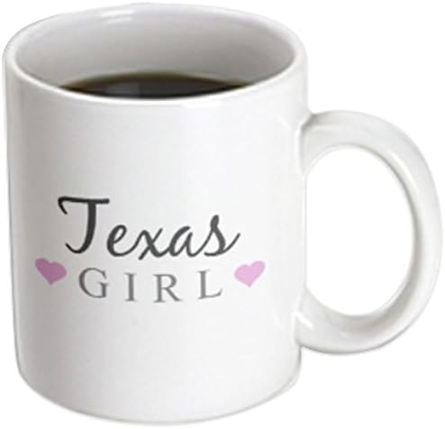 3drose Texas Girl - Home State Pride - EUA - Estados Unidos da América - Texto. - Canecas