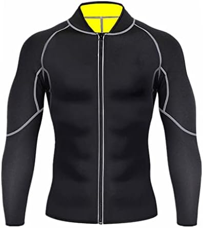 Tazsjg Men's Hot Sweat Perda de Sweet Weight Camisa de Corpeso Shapewear Fitness Neoprene Body Shaper Sauna Terne