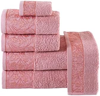 Halley Decorative Turkish Towels, 6 peças - tecido altamente absorvente e resistente ao desbotamento,
