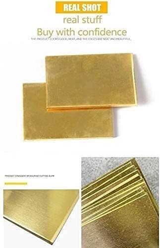 Folha de cobre Yuesfz folha de latão de papel espessa 0. tamanho de 2 polegadas 12x12 polegadas para artesanato