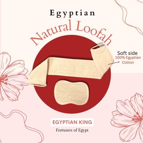 Loofah egípcio naturais extremamente longos esfoliando as costas e a almofada de esponja para o