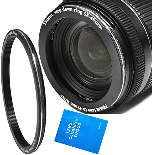 Anel de 49 mm a 82mm de anel de ajuste, 49-82mm de filtro de filtro, anel para cima de 49 mm de lente,