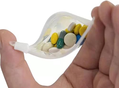LWC Bolsa de Medicina com zíper reutilizável Transparente Bolsa de pílulas de pílulas auto-aliantes