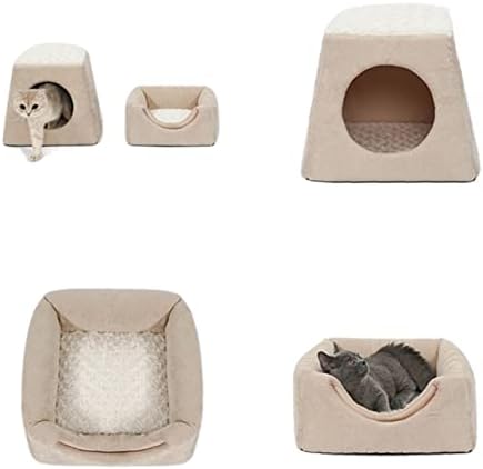 Mmyydds dobráveis ​​Cama de gato sofá de gato interno casa de gato com várias formas de gato de gato para gatos
