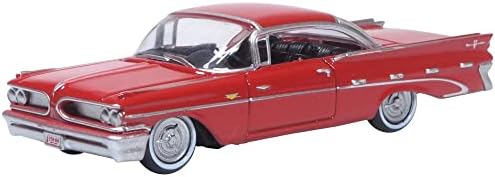 1959 Pontiac Bonneville Coupe Mandalay Red 1/87 Scale Diecast Model Car de Oxford Diecast 87pb59005