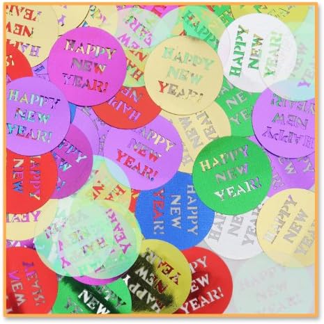 Beistle Ano Novo Eve Party Confetti Tableware Decorações, 0,5 onças, multicolorido