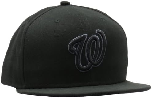 MLB Washington Nationals Black & Gray 59Fifty Caput Cap