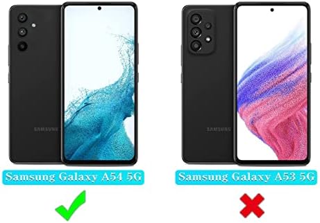 Qinmay para o caso Galaxy A54 5G, Caso Samsung Galaxy A54 5G com protetor de tela HD, Caso Samsung