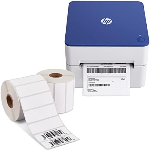 Impressora da etiqueta de remessa HP, 4x6 Térmica direta, compacta e fácil de usar, impressora 203 dpi