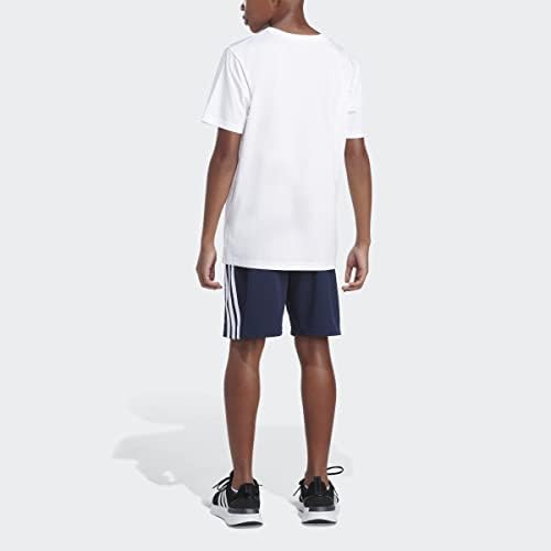 T-shirt de logotipo de manga curta dos meninos da adidas Boys