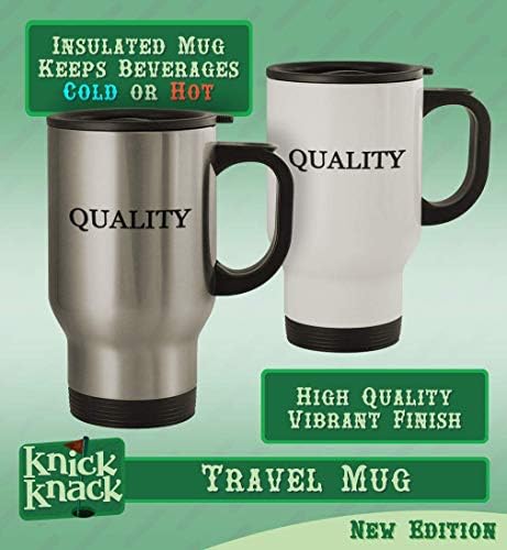 Presentes de Knick Knack Get Ostma? - 14oz de caneca de café em aço inoxidável, prata