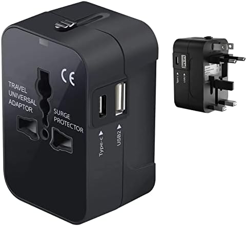 Viagem USB Plus International Power Adapter Compatível com Karbonn A10 para energia mundial para