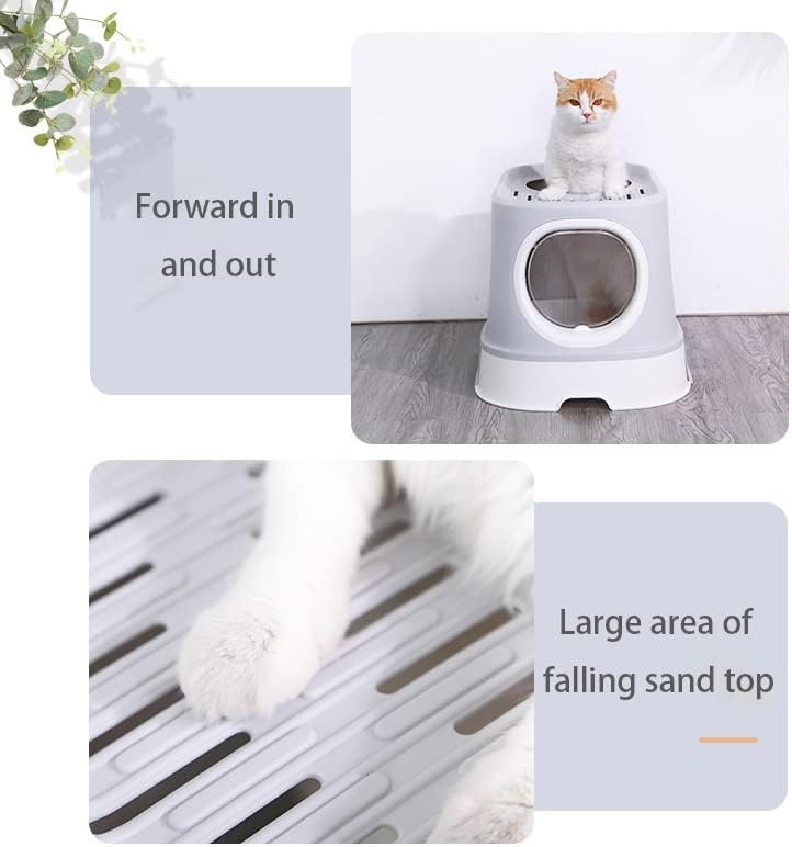Caixa de areia fechada de entrada superior XLAIQ com gaveta Anti-Splash Cats Box Pet Products