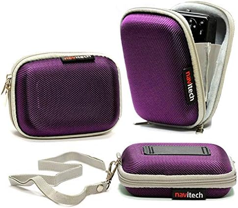 Caixa de câmera à prova de choque Navitech Purple compatível com Sony RX100 VII | Câmera de ponte