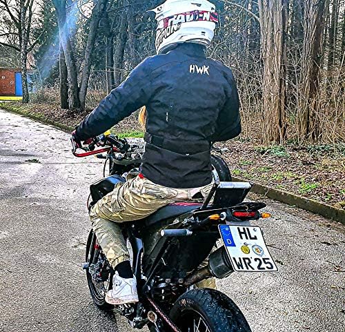 Jaqueta de motocicleta de dublê HWK para mulheres, jaqueta de motocicleta feminina com armadura CE para
