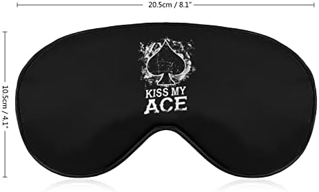 Beije minha máscara de olho Ace com alça ajustável para homens e mulheres noite de viagem para