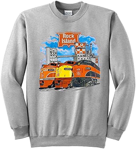 Daylight Sales Rock Island Cabeçalho triplo Authentic Railroad Sweetshirt [129]