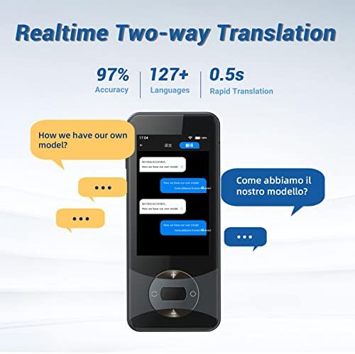 Anfier Language Translator Dispositivo 127 Idiomas AI TRANSTADOR VOLE