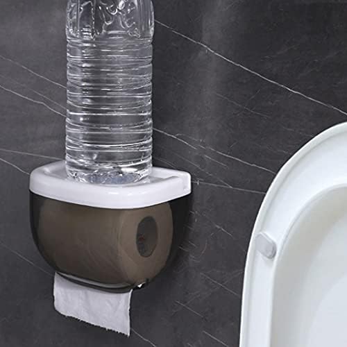 Smljlq banheiro à prova d'água de papel higiênico portador de papel celular prateleira de armazenamento de unhas