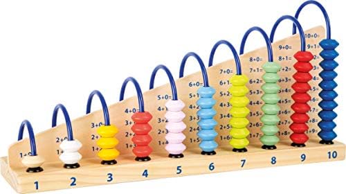 Abacus de madeira por pé pequeno - clássico contador educacional de contagem de brinquedos - lógica