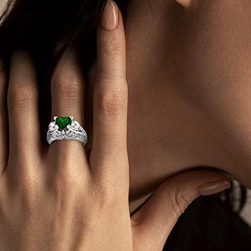 Promessa anéis para mulheres joias presentes mulheres coloridas anel de casamento de zircão para